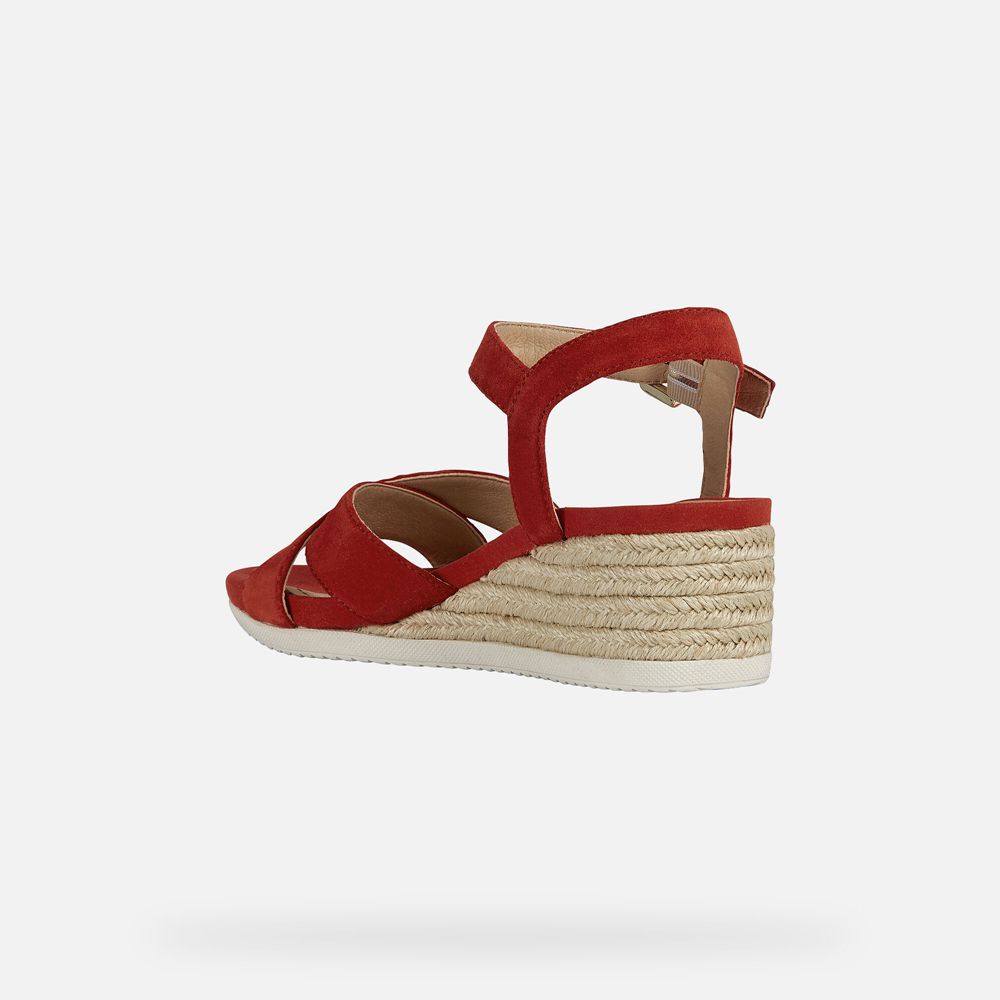 Sandales Geox Ischia - Rouge - Femme 845706-HBW